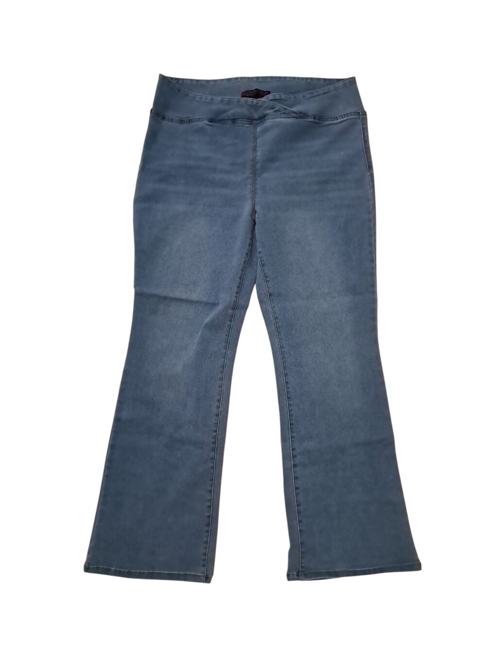 Lt. Blue Stretch Denim Jeans Plus Size XXXL Boot Leg Flare Festival School Work